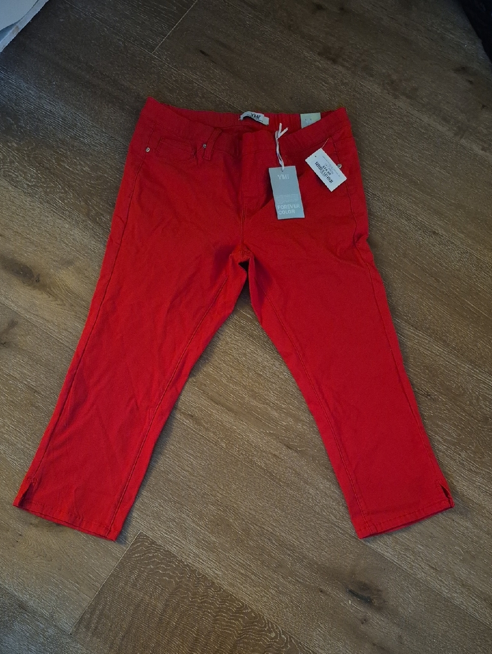 YMI Red Stretchy Capris